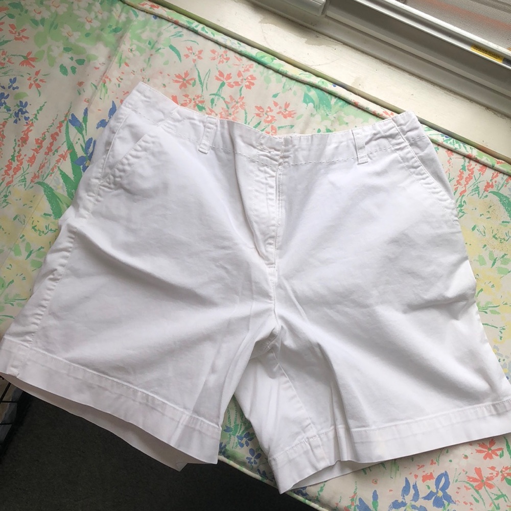 Talbots White Shorts 14 New